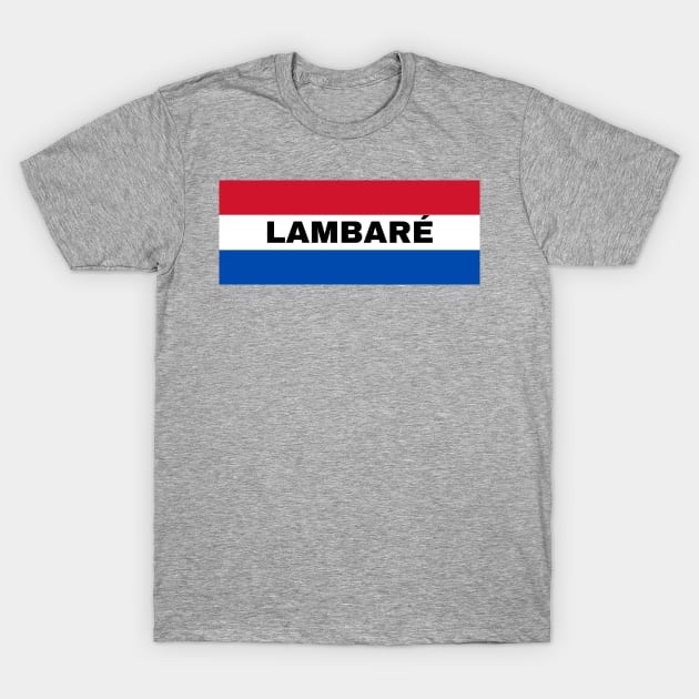 Lambaré City in Paraguay Flag Colors T-Shirt by aybe7elf